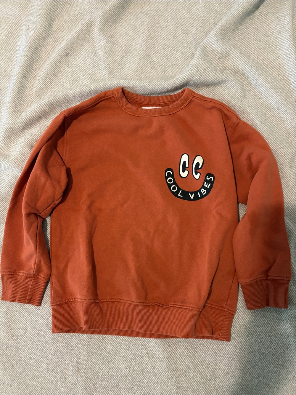 Zara Rust 'Cool Vibes' Crewneck Sweatshirt s9